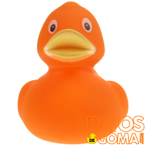 pato de goma clasico naranja