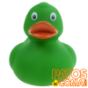 pato de goma clasico verde