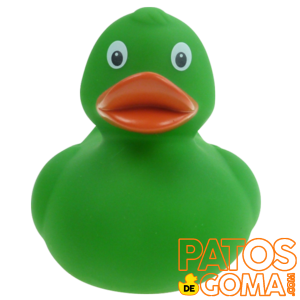 pato de goma clasico verde