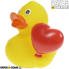 pato de goma corazon globo