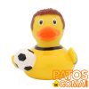 pato de goma futbolista