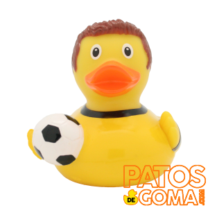 pato de goma futbolista