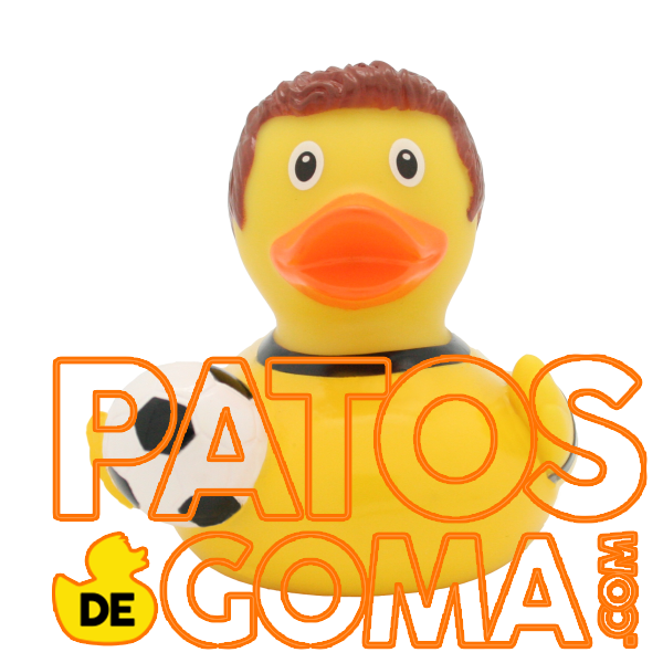 pato de goma futbolista