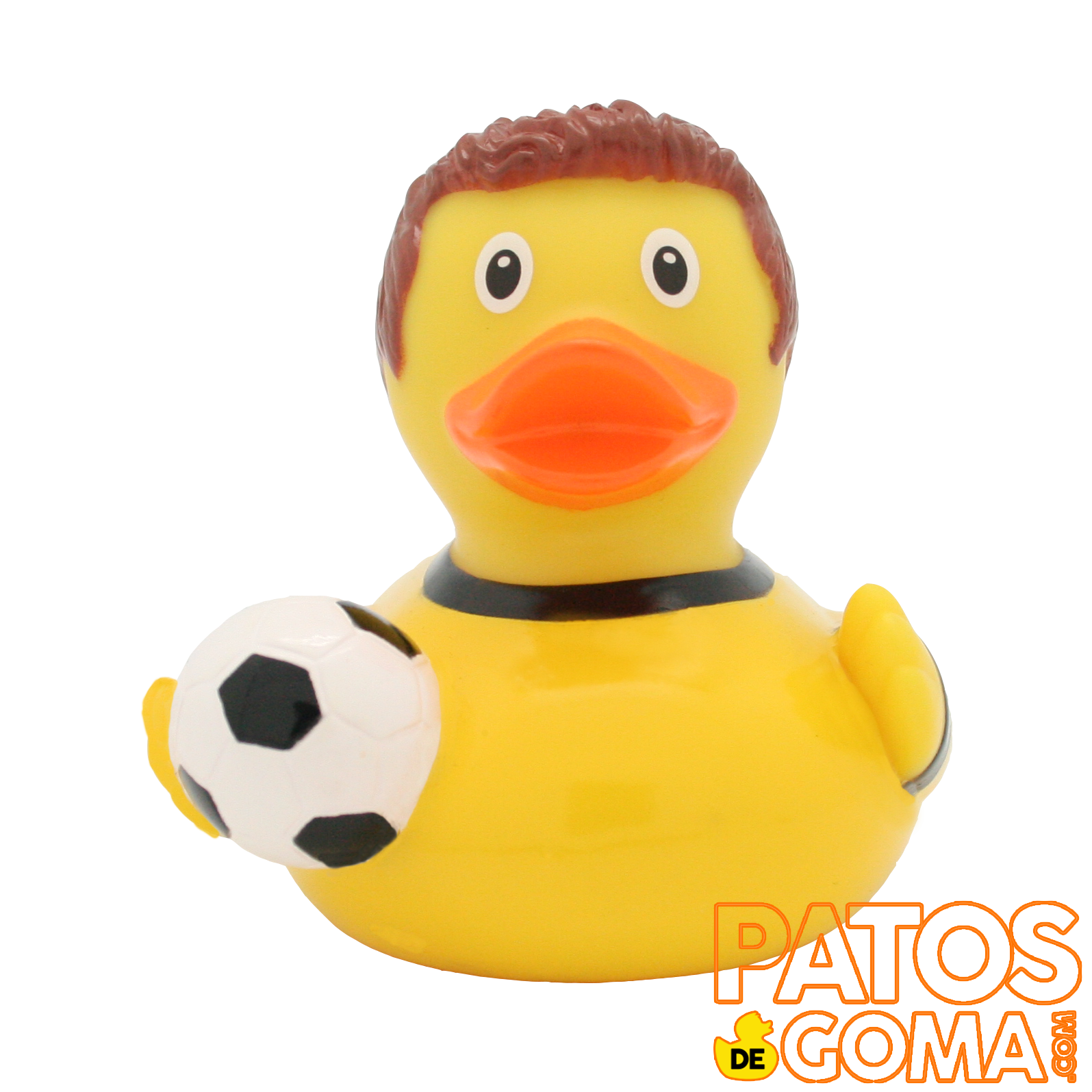 pato de goma futbolista