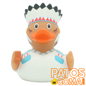 pato de goma jefe indio