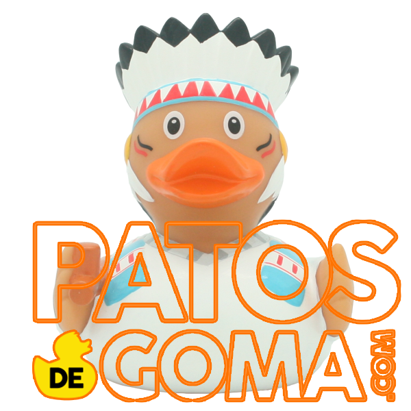 pato de goma jefe indio