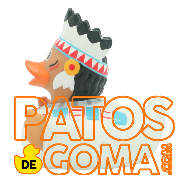 pato de goma jefe indio