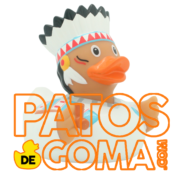 pato de goma jefe indio