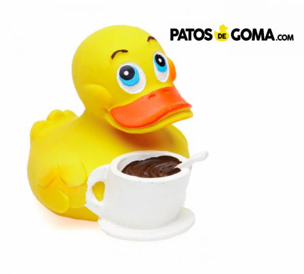 patito de goma cafetero