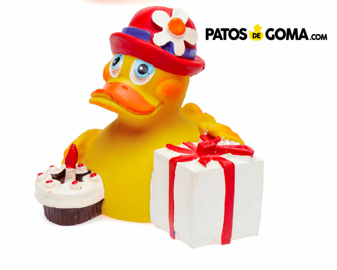 Pato de goma Happy Birthday