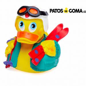 Patito de goma esquiador