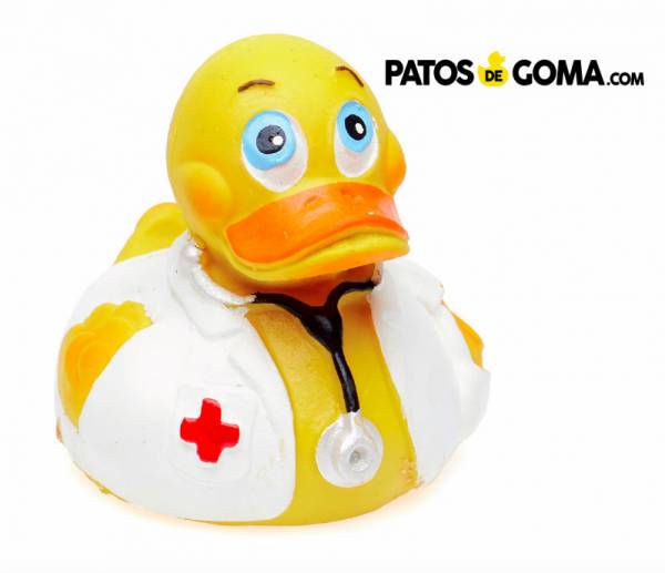 Patito de goma médico