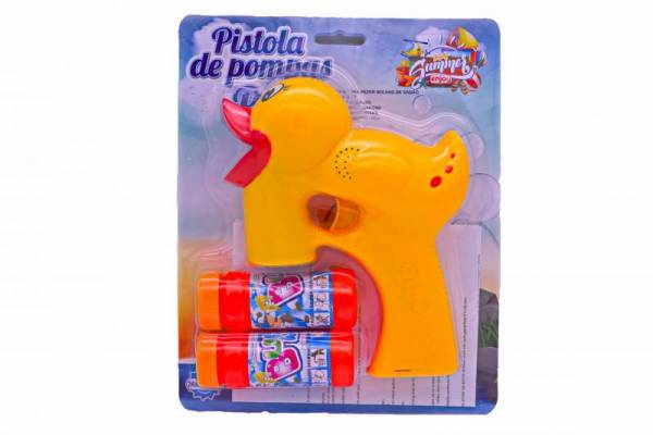 Pistola pompas de jabon patito