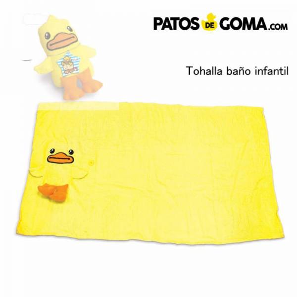 tohalla de baño para niños patito