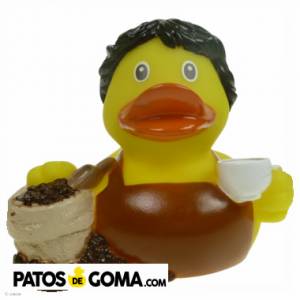 Pato de goma cafetero