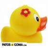 patito de goma flor 1019bl c