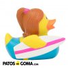 patito surfista chicapata de goma surfera