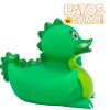 pato de goma dinopato verde