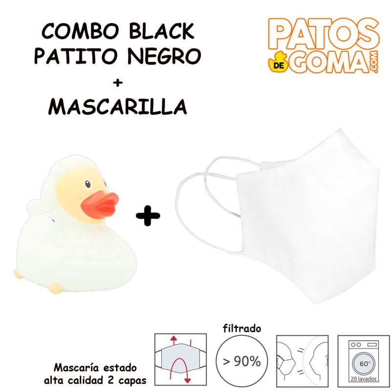 combo pato oveja y mascarilla