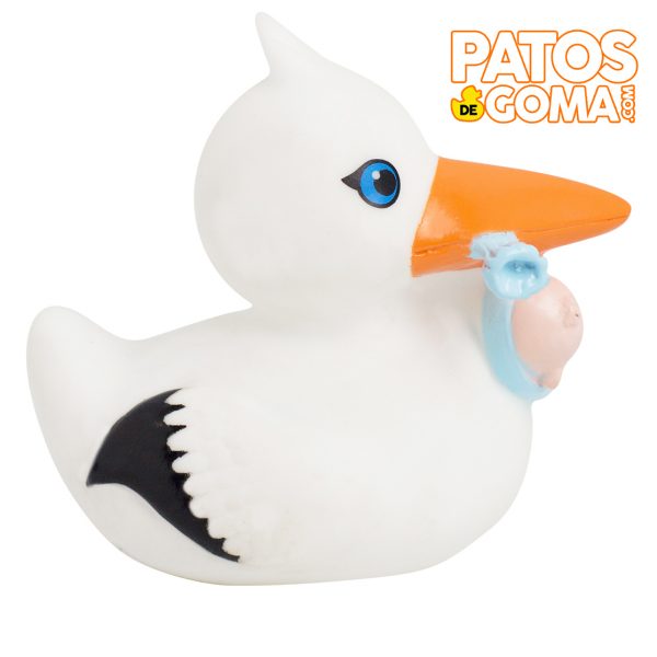 patito de goma con bebe