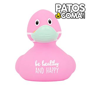 patito de goma con mascarilla cuidate