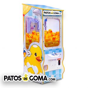 maquina grúa patitos de goma