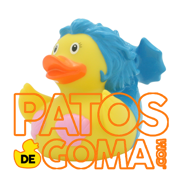 patito de goma sirenita hermosa