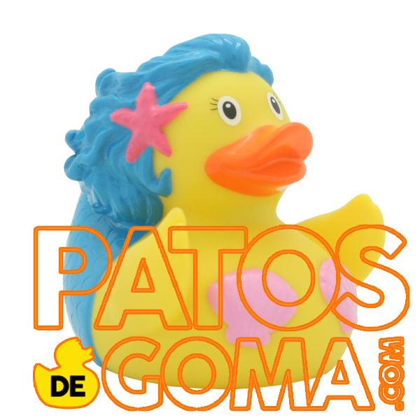 patito de goma sirenita hermosa