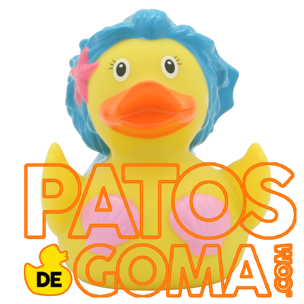 patito de goma sirenita hermosa