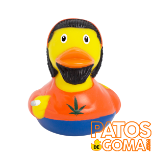 pato de goma con rastas