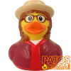 pato de goma hipster chica