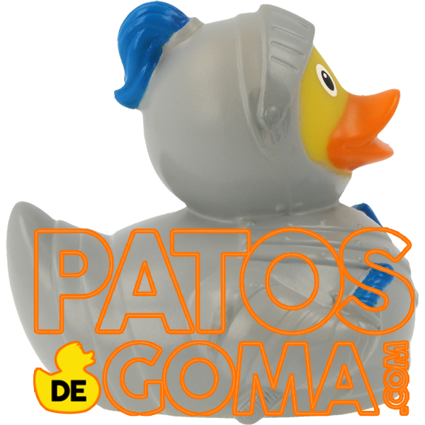 pato de goma caballero medieval