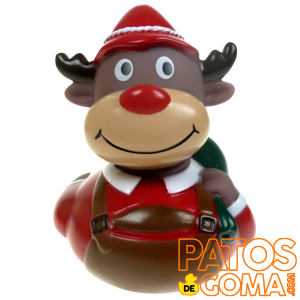 pato de goma reno navidad