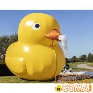 hinchable PATO DE GOMA cañon de espuma