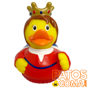 pato de goma reina con corona
